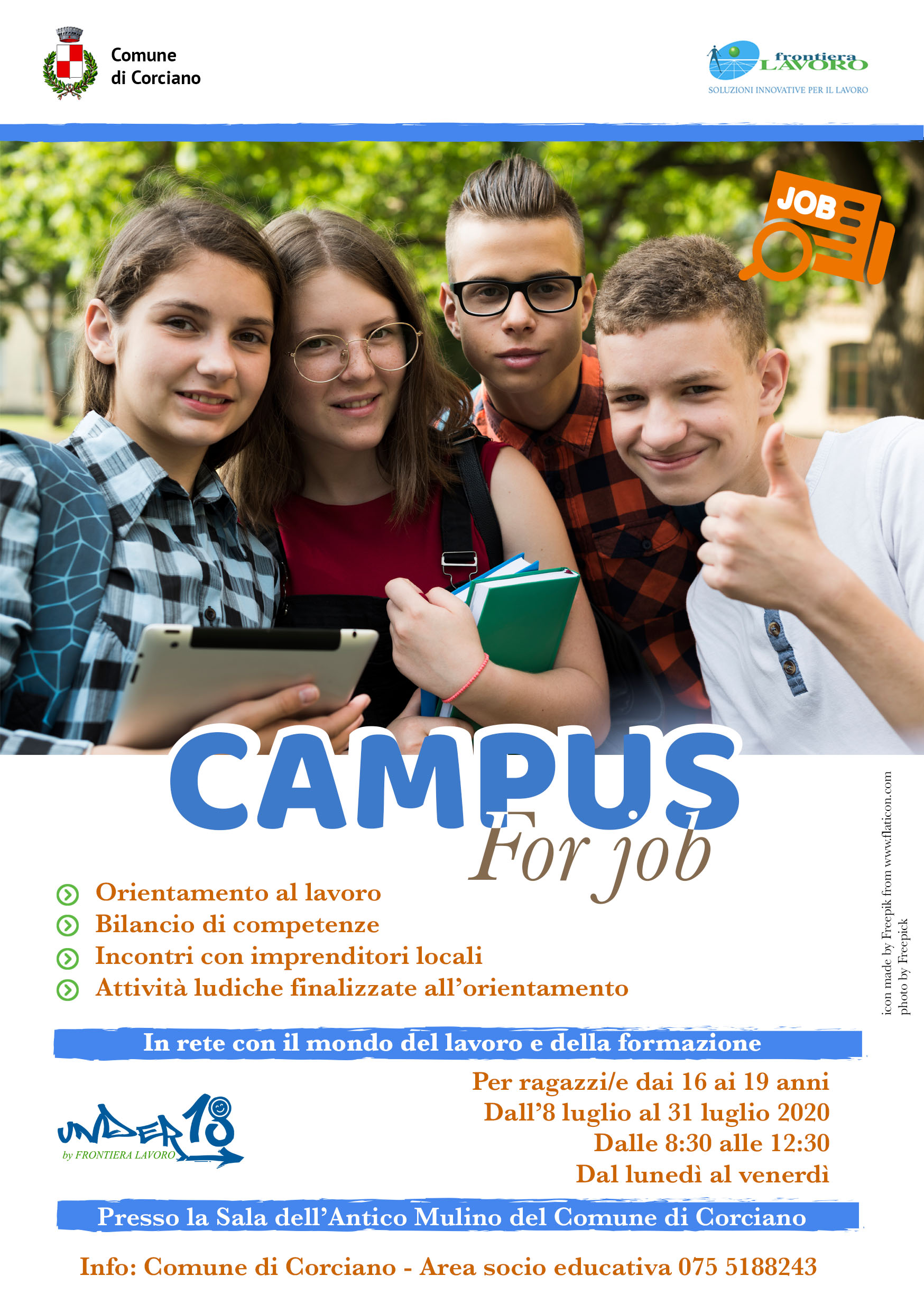 Campus for Job! Coop.va Frontiera Lavoro – Confcooperative Umbria